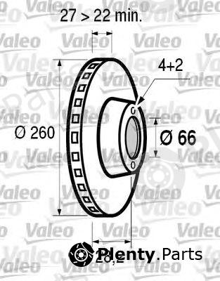  VALEO part 186532 Brake Disc