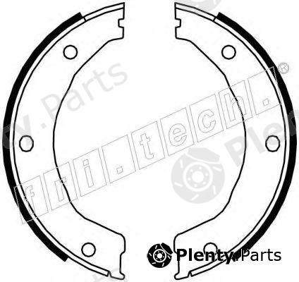  fri.tech. part 1040.158 (1040158) Brake Shoe Set, parking brake