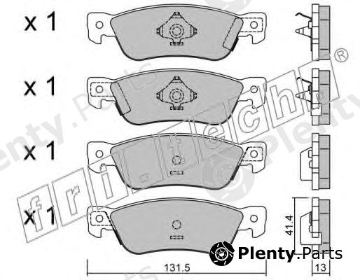  fri.tech. part 368.0 (3680) Brake Pad Set, disc brake