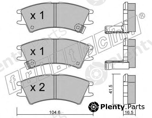  fri.tech. part 370.0 (3700) Brake Pad Set, disc brake