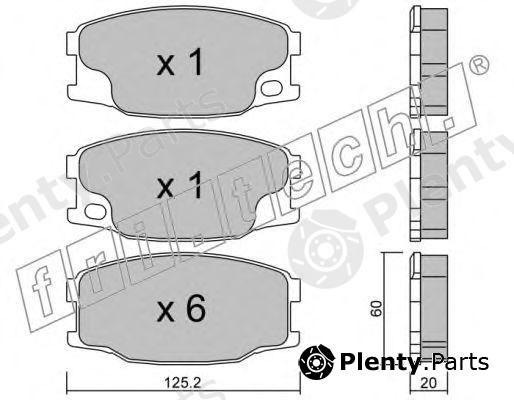  fri.tech. part 638.0 (6380) Brake Pad Set, disc brake