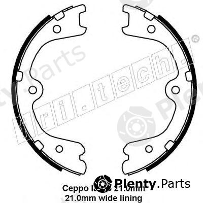  fri.tech. part 1067.200 (1067200) Brake Shoe Set, parking brake