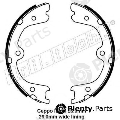  fri.tech. part 1067.201 (1067201) Brake Shoe Set, parking brake