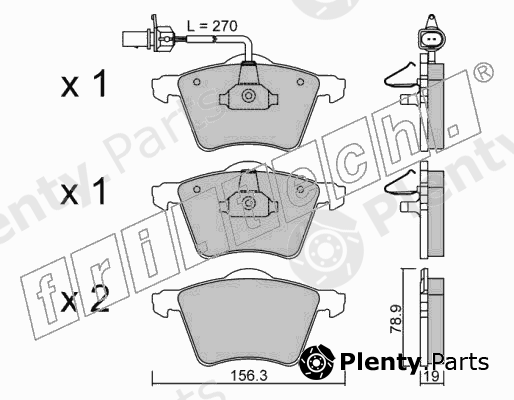  fri.tech. part 566.0 (5660) Brake Pad Set, disc brake