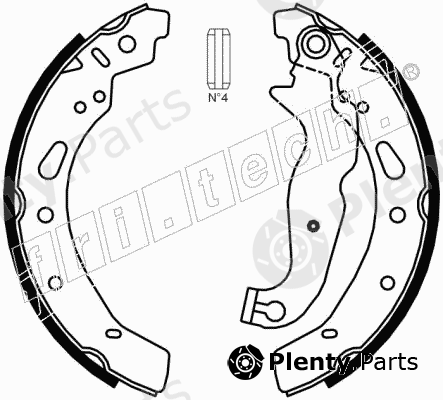  fri.tech. part 1040.161 (1040161) Brake Shoe Set