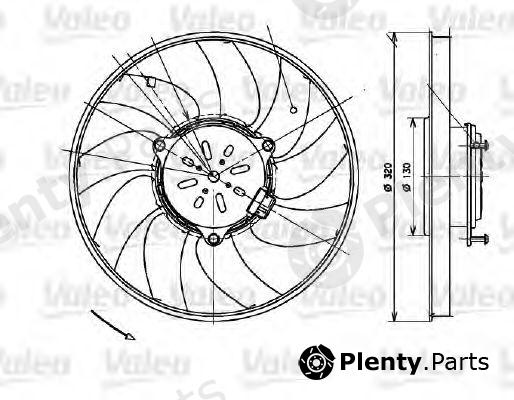  VALEO part 696082 Fan, radiator