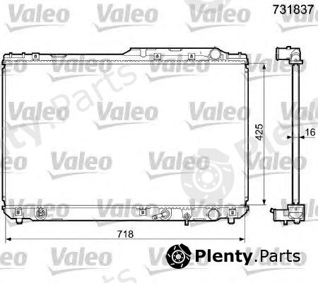  VALEO part 731837 Radiator, engine cooling