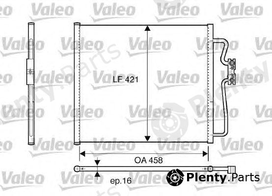  VALEO part 816922 Condenser, air conditioning