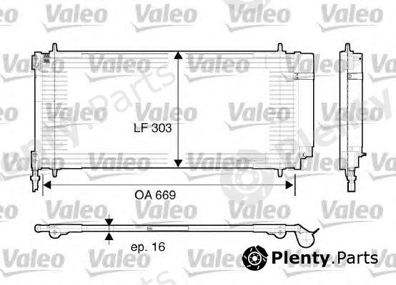  VALEO part 817740 Condenser, air conditioning
