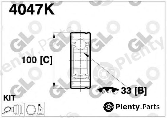  GLO part 4047K Joint Kit, drive shaft