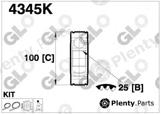  GLO part 4345K Joint Kit, drive shaft