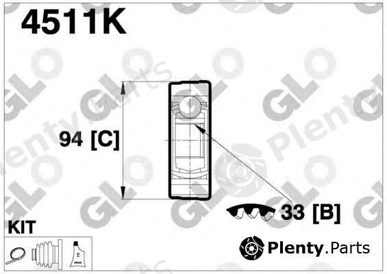  GLO part 4511K Joint Kit, drive shaft