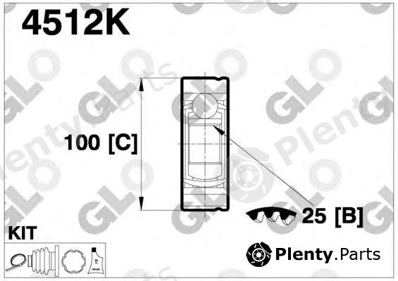  GLO part 4512K Joint Kit, drive shaft