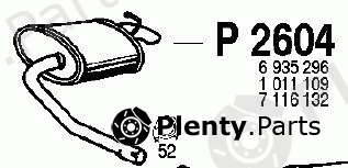  FENNO part P2604 End Silencer
