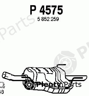  FENNO part P4575 End Silencer
