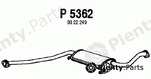  FENNO part P5362 Middle Silencer