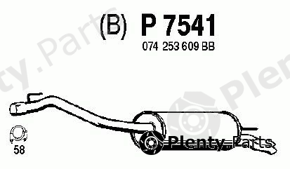  FENNO part P7541 End Silencer