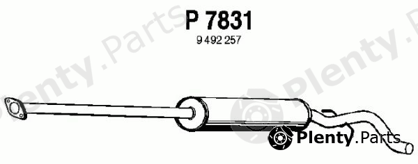  FENNO part P7831 Middle Silencer