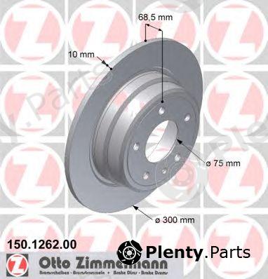  ZIMMERMANN part 150.1262.00 (150126200) Brake Disc