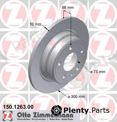  ZIMMERMANN part 150.1263.00 (150126300) Brake Disc