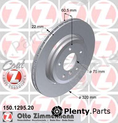  ZIMMERMANN part 150.1295.20 (150129520) Brake Disc