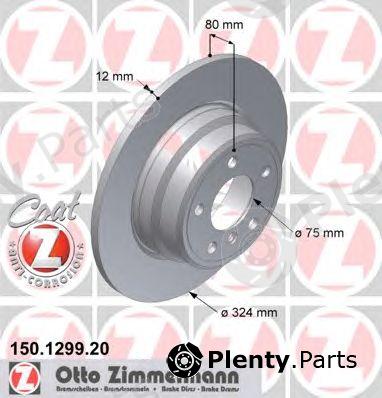  ZIMMERMANN part 150.1299.20 (150129920) Brake Disc