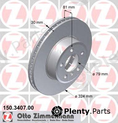  ZIMMERMANN part 150.3407.00 (150340700) Brake Disc