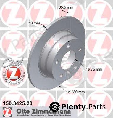  ZIMMERMANN part 150.3425.20 (150342520) Brake Disc