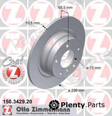  ZIMMERMANN part 150.3429.20 (150342920) Brake Disc