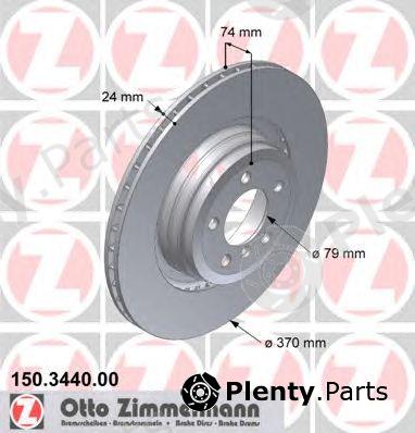 ZIMMERMANN part 150.3440.00 (150344000) Brake Disc