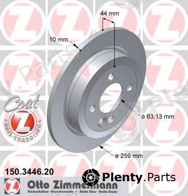 ZIMMERMANN part 150.3446.20 (150344620) Brake Disc