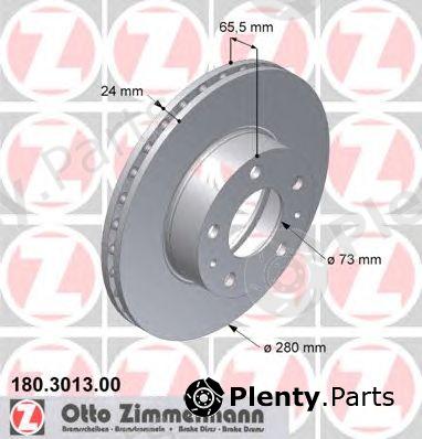  ZIMMERMANN part 180.3013.00 (180301300) Brake Disc