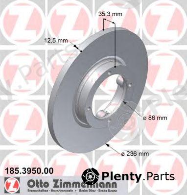  ZIMMERMANN part 185.3950.00 (185395000) Brake Disc