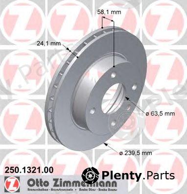  ZIMMERMANN part 250.1321.00 (250132100) Brake Disc