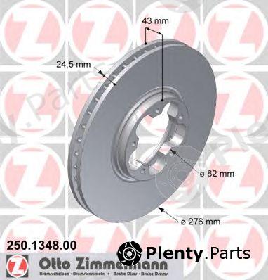  ZIMMERMANN part 250.1348.00 (250134800) Brake Disc