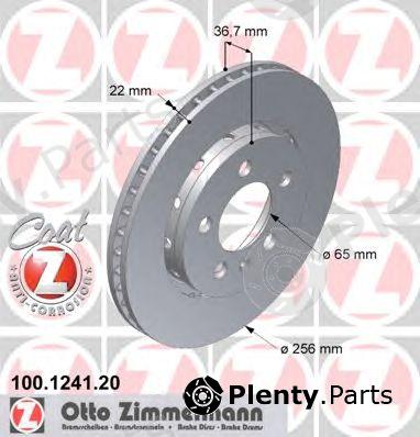  ZIMMERMANN part 100.1241.20 (100124120) Brake Disc