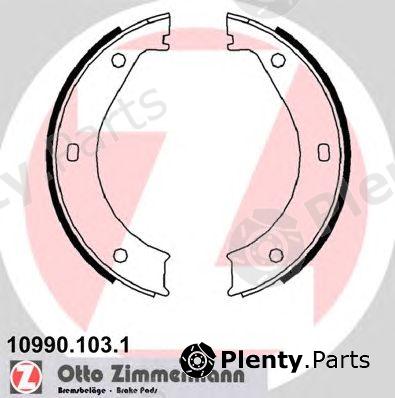  ZIMMERMANN part 10990.103.1 (109901031) Brake Shoe Set, parking brake