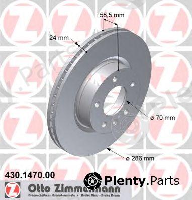  ZIMMERMANN part 430.1470.00 (430147000) Brake Disc