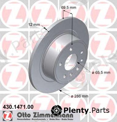  ZIMMERMANN part 430.1471.00 (430147100) Brake Disc