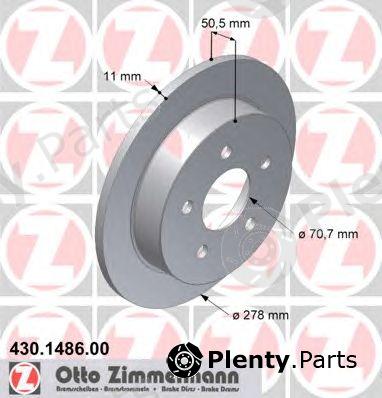  ZIMMERMANN part 430.1486.00 (430148600) Brake Disc