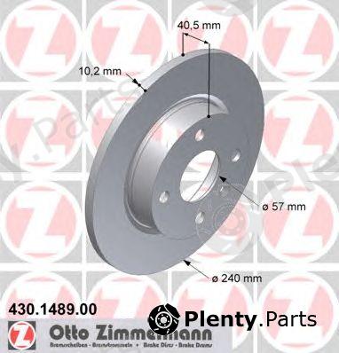  ZIMMERMANN part 430.1489.00 (430148900) Brake Disc
