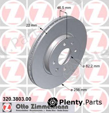  ZIMMERMANN part 320.3803.00 (320380300) Brake Disc