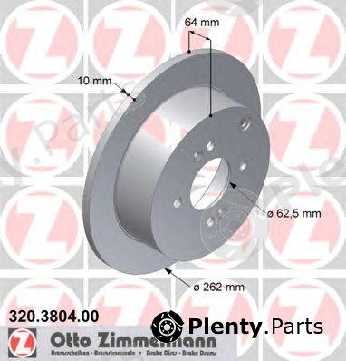  ZIMMERMANN part 320.3804.00 (320380400) Brake Disc