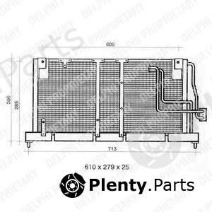  DELPHI part TSP0225354 Condenser, air conditioning