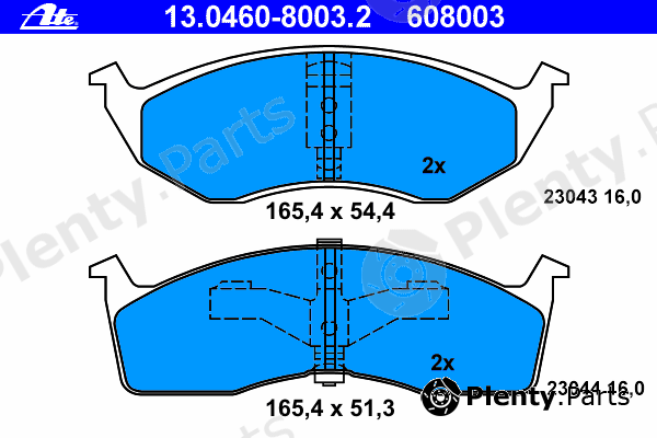 ATE part 13.0460-8003.2 (13046080032) Brake Pad Set, disc brake