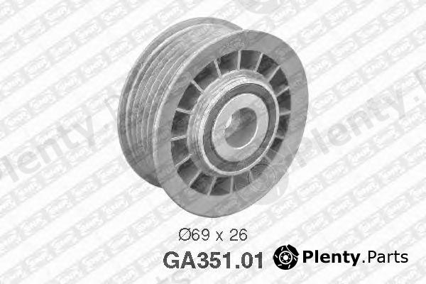  SNR part GA351.01 (GA35101) Deflection/Guide Pulley, v-ribbed belt