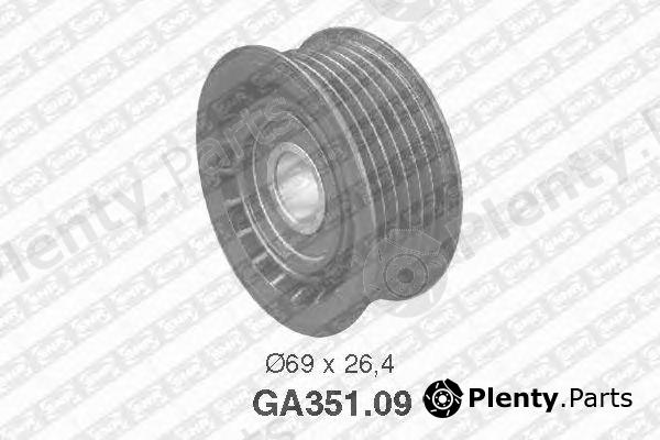  SNR part GA351.09 (GA35109) Deflection/Guide Pulley, v-ribbed belt