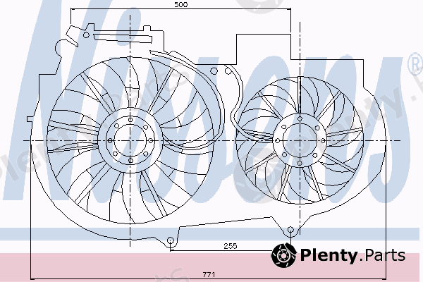  NISSENS part 85246 Fan, radiator
