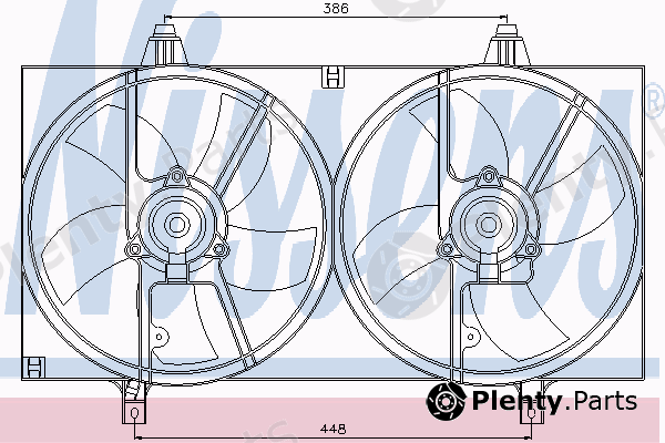  NISSENS part 85526 Fan, radiator