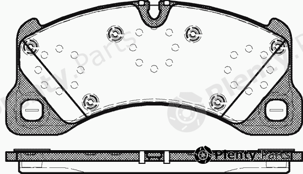  REMSA part 1345.00 (134500) Brake Pad Set, disc brake
